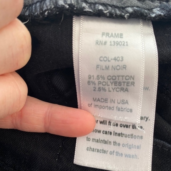 frame Denim Black skinny jeans - Picture 10 of 10